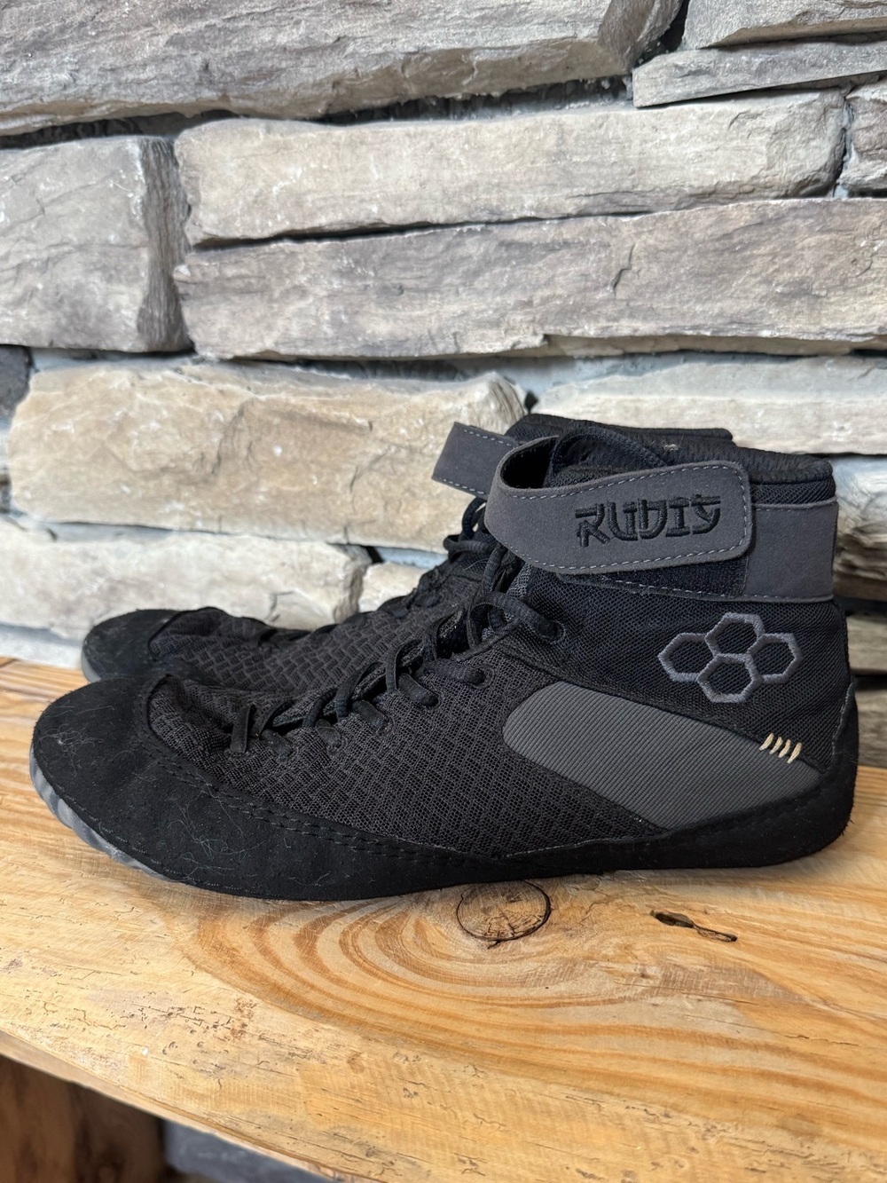 RUDIS Samurai Speed “The Way” Wrestling Shoes Black/Gray Size 11